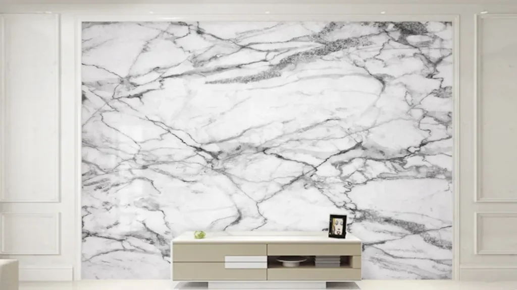 Arabescato white quartz stone Application