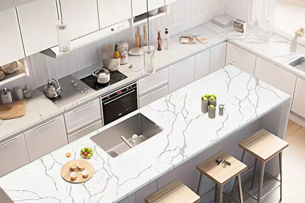 calacatta quartz countertop