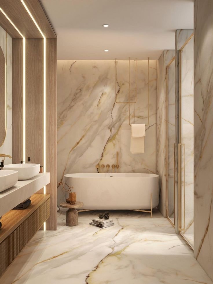 Calacatta Gold for Feature Walls 