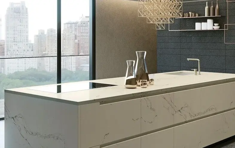 Ancona White quartz stone