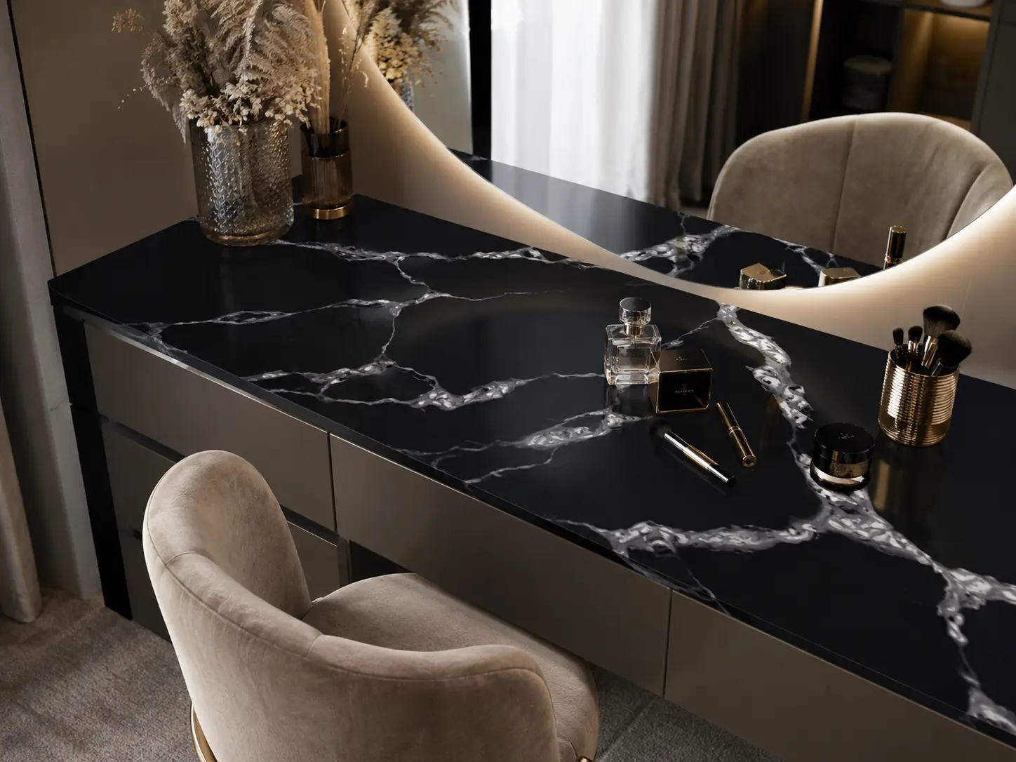 Black Quartz Countertop