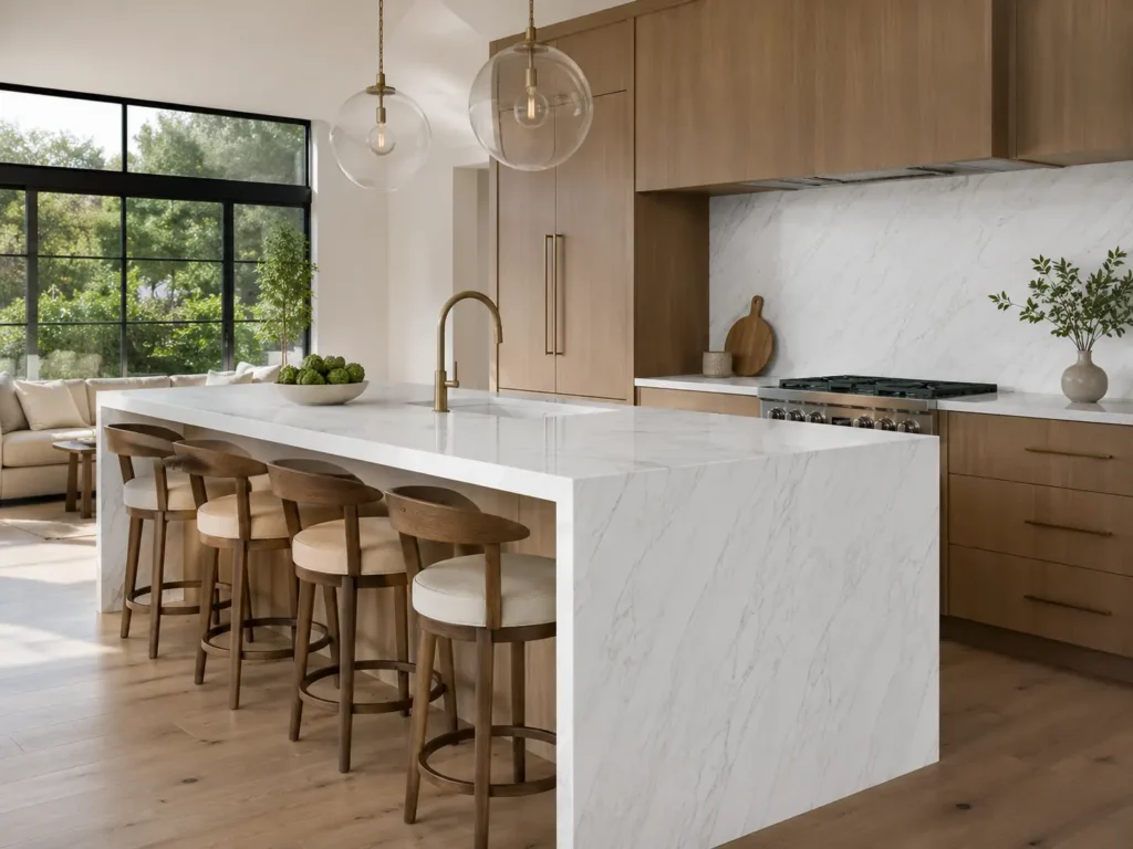 Calacatta Quartz Countertop Slab