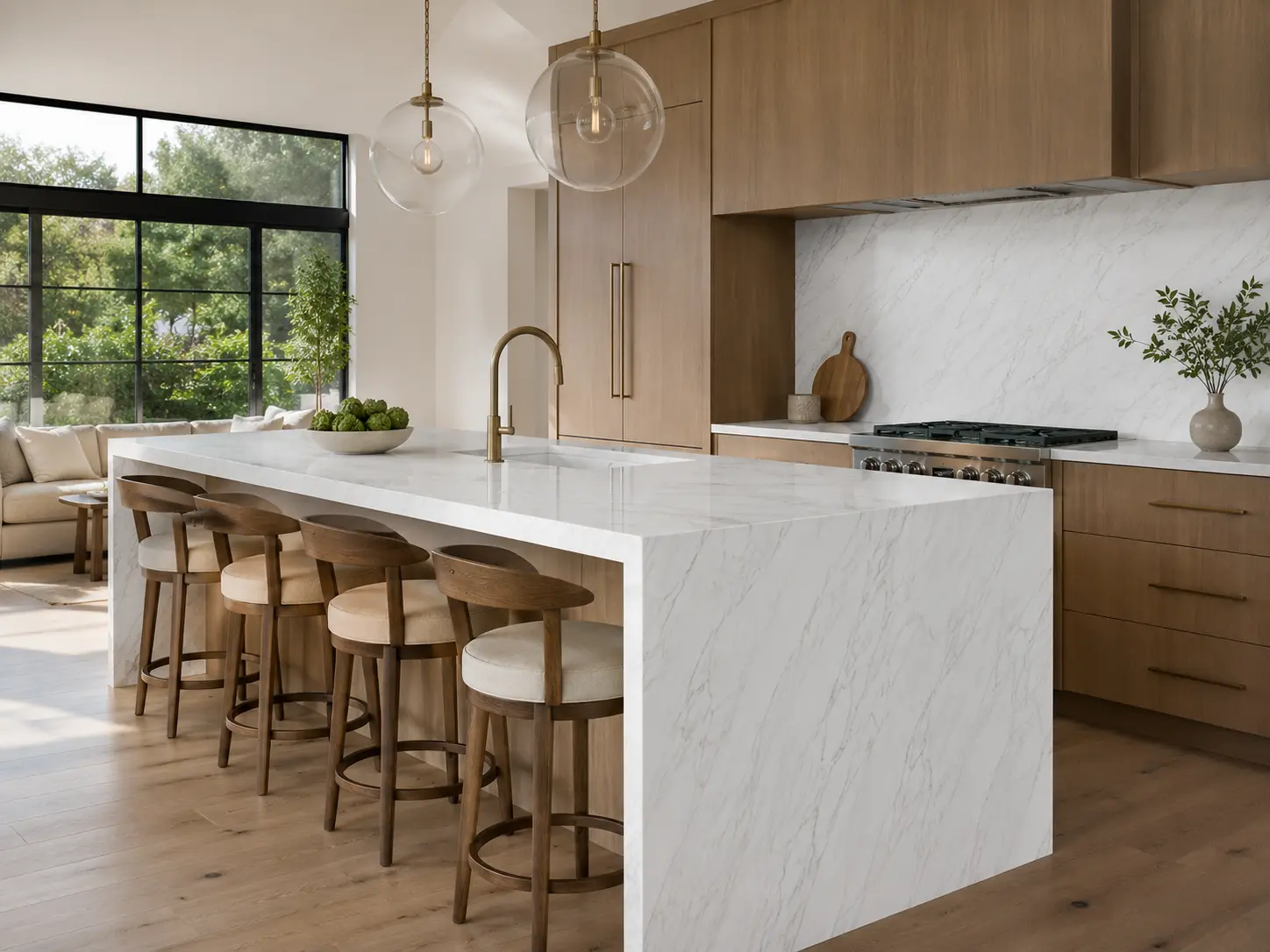 Calacatta Quartz Countertop Slab