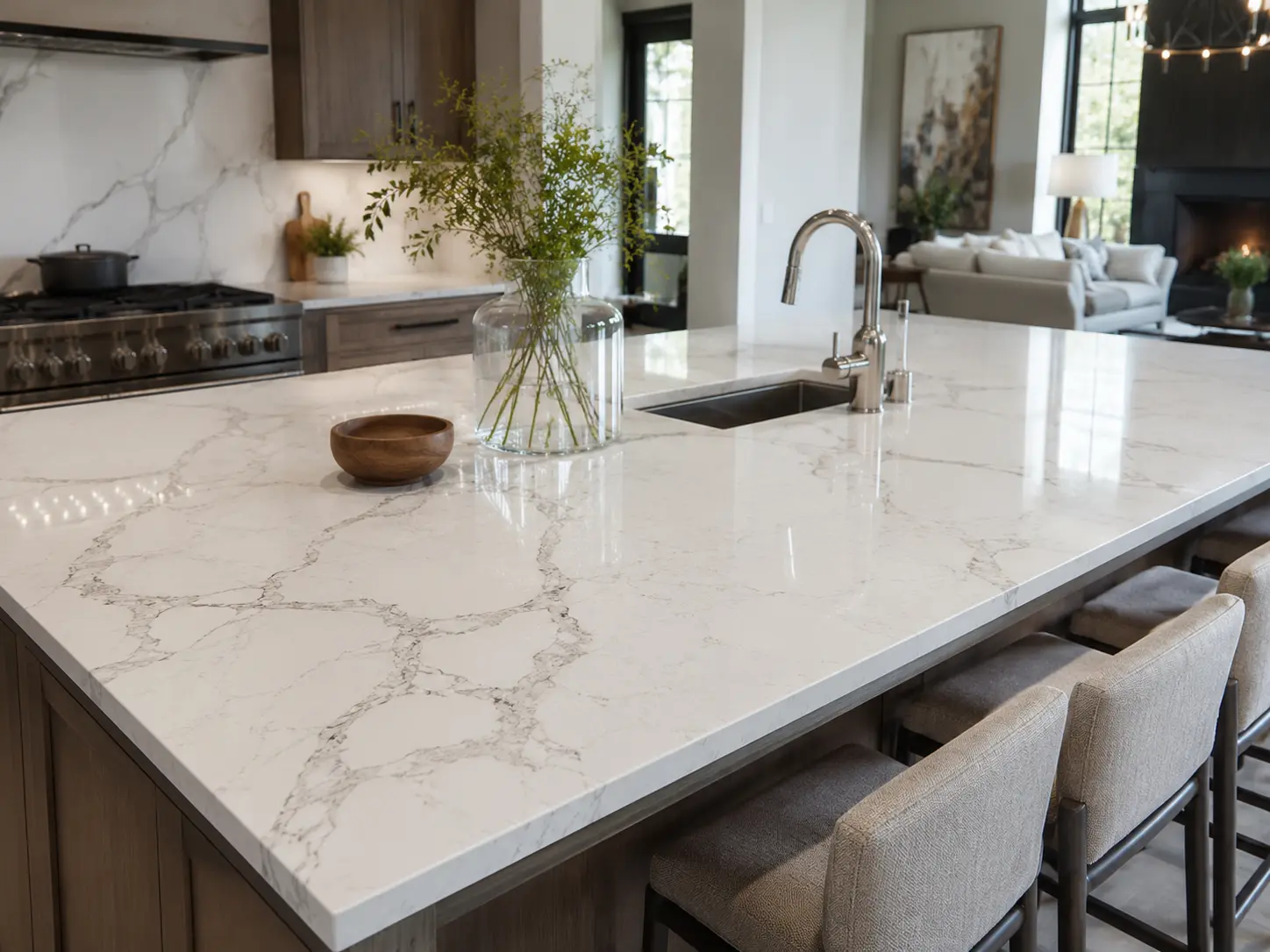 Calacatta Series Quartz Slab