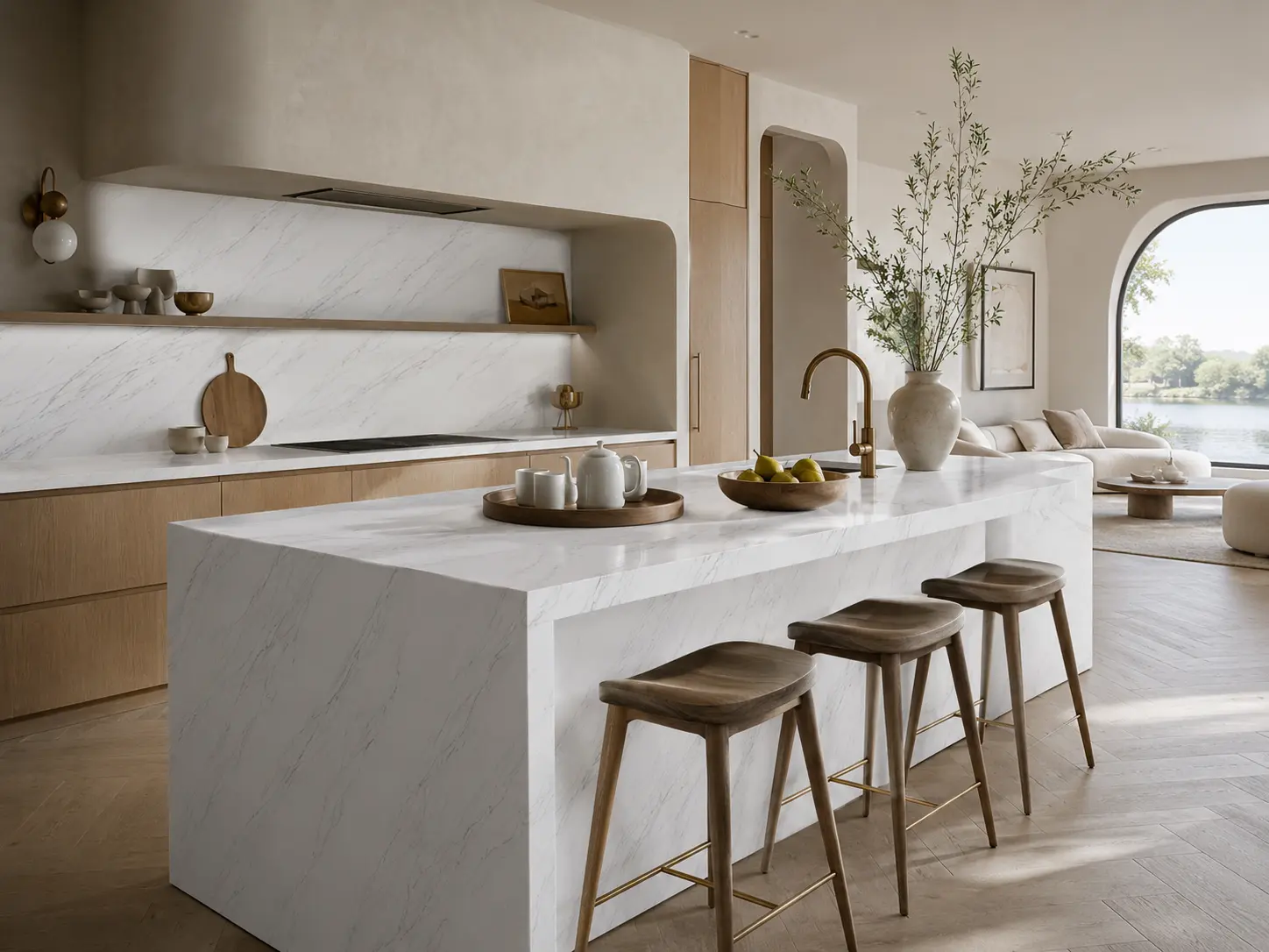 Calacatta quartz countertops