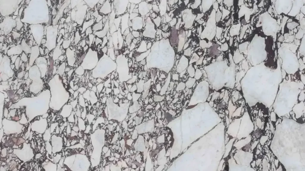 Quartz stone white calacatta viola