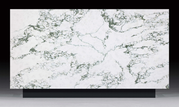 Factory-direct elegant green quartz countertop with exquisite texture for indoor design