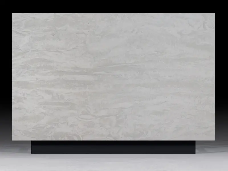 Polar Grey Quartz countertop with a smooth gray surface and subtle texture, perfect for modern kitchens, bathrooms, and luxury design projects.