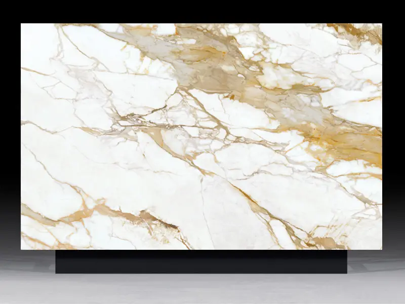 Opulent Calacatta Oro Quartz Slab