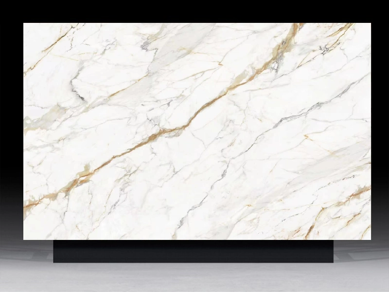 Premium Calacatta Gold Quartz Slabs for High-end Commercial and Residential Projects